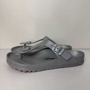 Birkenstock Gizeh Essentials EVA Sandals - Metallic Grey | Size 37
